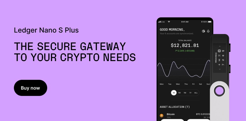 Ledger Nano S Plus hardware wallet